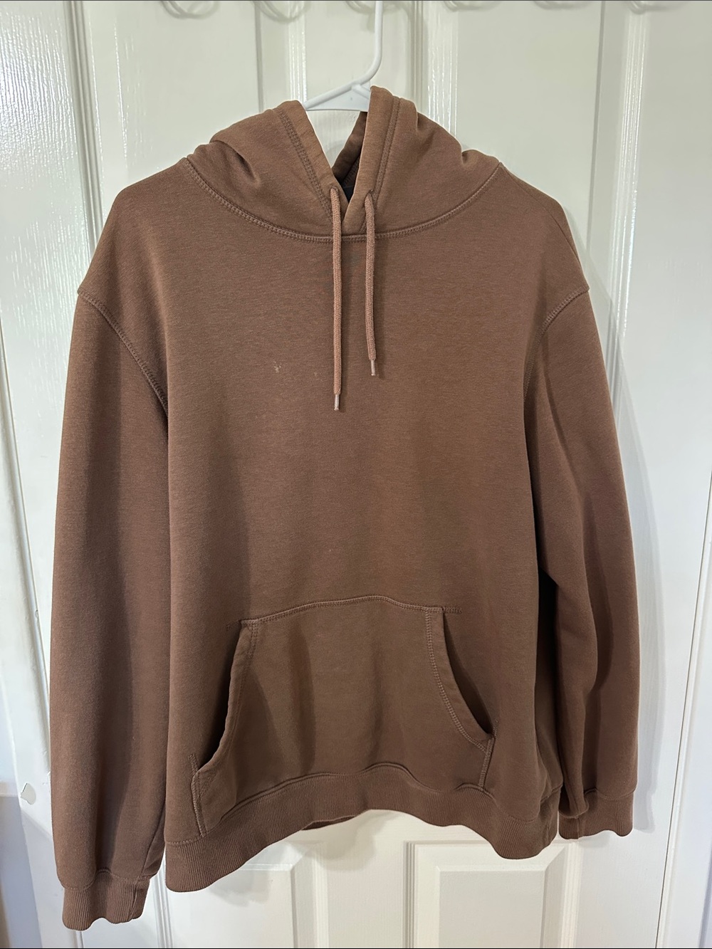 H&M Men's Brown Pullover Hoodie Sweatshirt